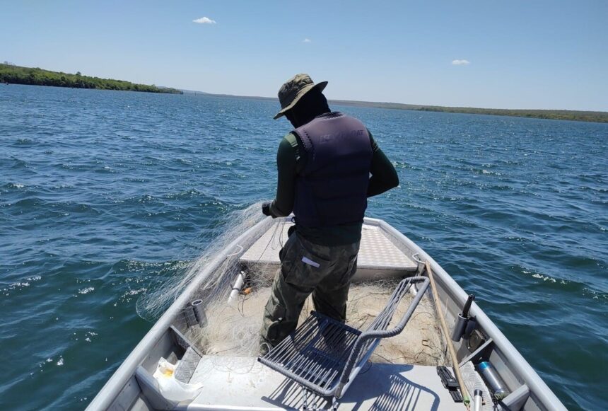 Operação Malha Fina do Naturatins apreende mais de 2 mil metros de redes de pesca