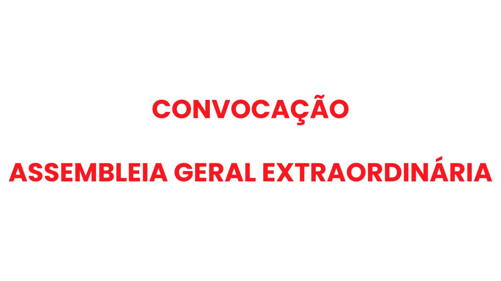 Conselho de Administração da MINERATINS convoca acionistas da companhia para Assembleia Geral Extraordinária