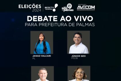 Jornal Sou de Palmas participa de debate decisivo entre candidatos à prefeitura de Palmas nesta quinta-feira (26); saiba detalhes