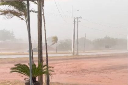 ELA VEIO AÍ! Moradores de Palmas registram chuva na tarde desta quarta-feira (25)