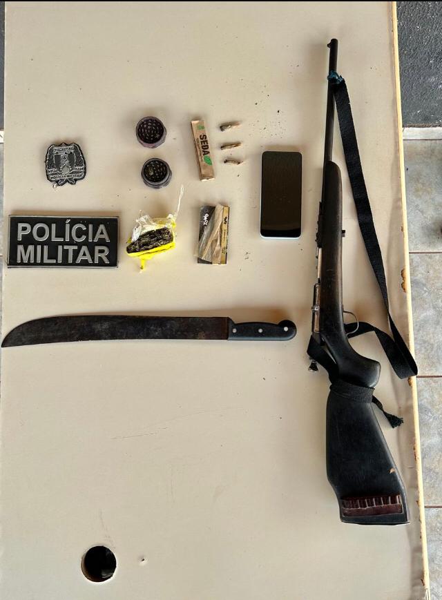 Polícia Militar prende casal por tráfico de drogas e posse ilegal de arma em Aliança do Tocantins