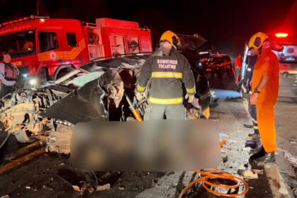 Tragédia na BR-153: policial rodoviário aposentado morre após carro colidir de frente com caminhão entre Araguaína e Wanderlândia