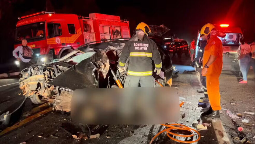 Tragédia na BR-153: policial rodoviário aposentado morre após carro colidir de frente com caminhão entre Araguaína e Wanderlândia