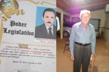 Vereador Joatan de Jesus emite nota de pesar pelo falecimento de Celso Lucena Noleto, pioneiro e ex-vereador em Guaraí