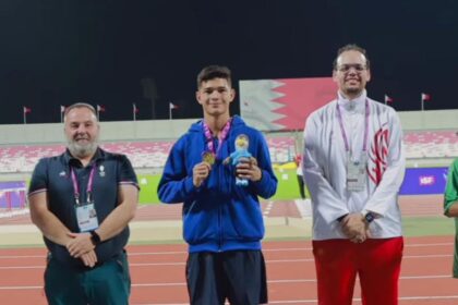 Estudante de Gurupi é campeão mundial nos 100m rasos na Olimpíada Internacional do Desporto Escolar no Bahrain