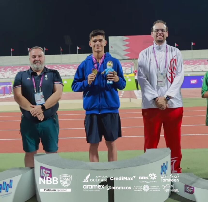 Estudante de Gurupi é campeão mundial nos 100m rasos na Olimpíada Internacional do Desporto Escolar no Bahrain