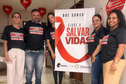 Aprovados em concurso da Seduc Tocantins se unem em campanha de Doação de Sangue em Palmas e Araguaína