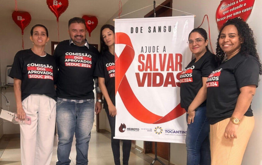 Aprovados em concurso da Seduc Tocantins se unem em campanha de Doação de Sangue em Palmas e Araguaína