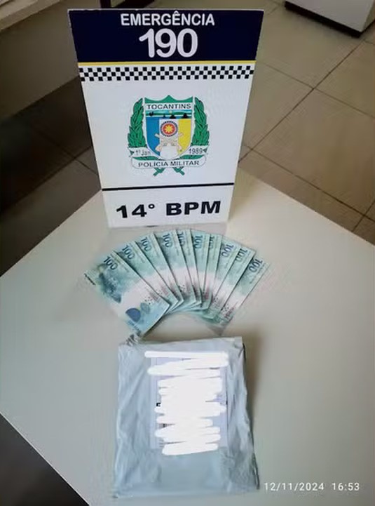 Jovem é preso em flagrante com notas falsas em Colinas do Tocantins