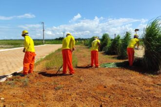 Internos do sistema penal trabalham na montagem da Agrotins 2025 e terão remição de pena; entenda