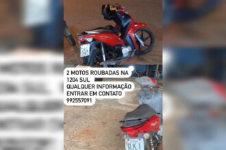 Duas motocicletas são furtadas dentro de condomínio, na Arse 121, em Palmas; Polícia Civil investiga o caso