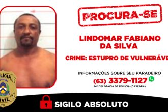 Polícia Civil procura homem indiciado por violação de vulnerabilidade em Caseara