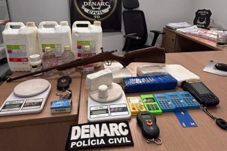 Dois homens são presos em Araguaína durante operação contra o tráfico; laboratório de drogas foi desativado