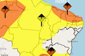 Inmet emite alerta amarelo para chuvas e ventos fortes no Tocantins; confira recomendações