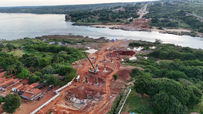 Nova ponte entre Tocantins e Maranhão atinge 20% das obras concluídas; entrega está prevista para dezembro