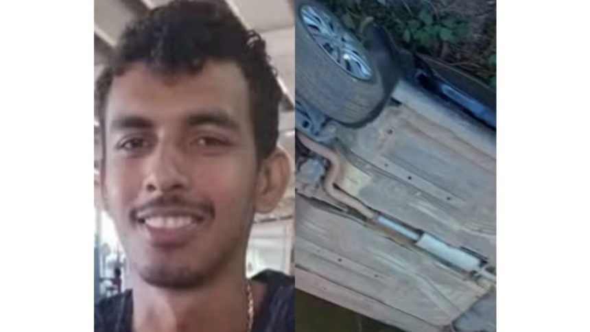 Corpo dentro de carro é encontrado por morador que colhia sementes; família acredita que seja de jovem desaparecido
