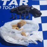 Homem é preso com arma de fogo e porção de crack durante patrulhamento da PM em Araguaína