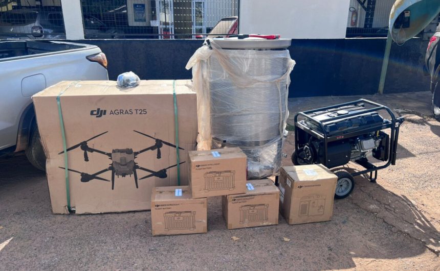 PM do Tocantins desmonta esquema de furto de drone agrícola e prende três homens em Miranorte