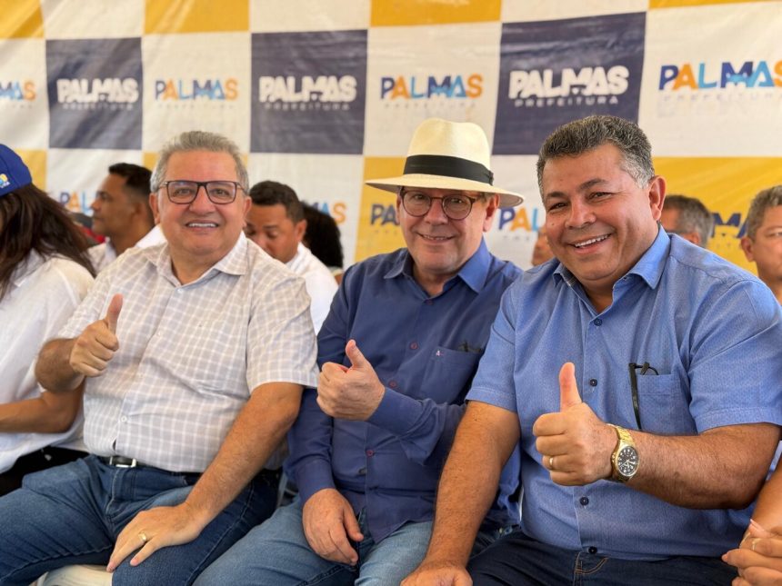 Vereador Folha participa da assinatura da ordem de serviço para revitalização das Arnos e do setor Água Fria, em Palmas