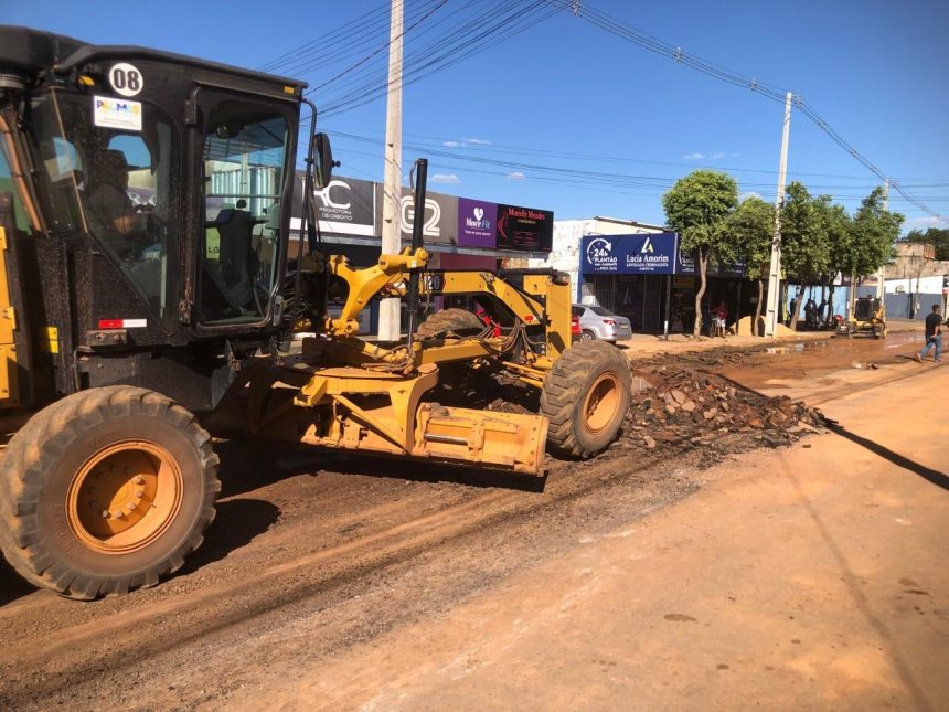 Taquaralto recebe nova pavimentação em avenida estratégica de Palmas; obra deve melhorar tráfego e segurança na região sul