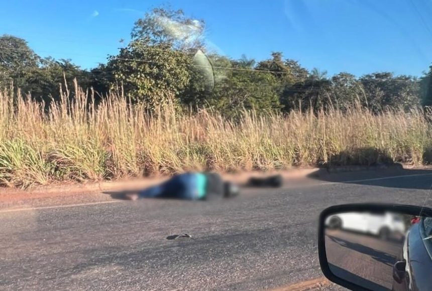 Acidente entre Palmas e Porto Nacional deixa motociclista ferida na TO-050