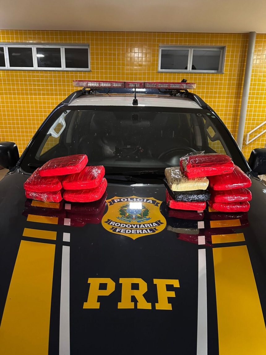 PRF encontra 13 kg de skunk em carro de casal que seguia do Amazonas para Goiás na BR-153 em Araguaína; veja detalhes