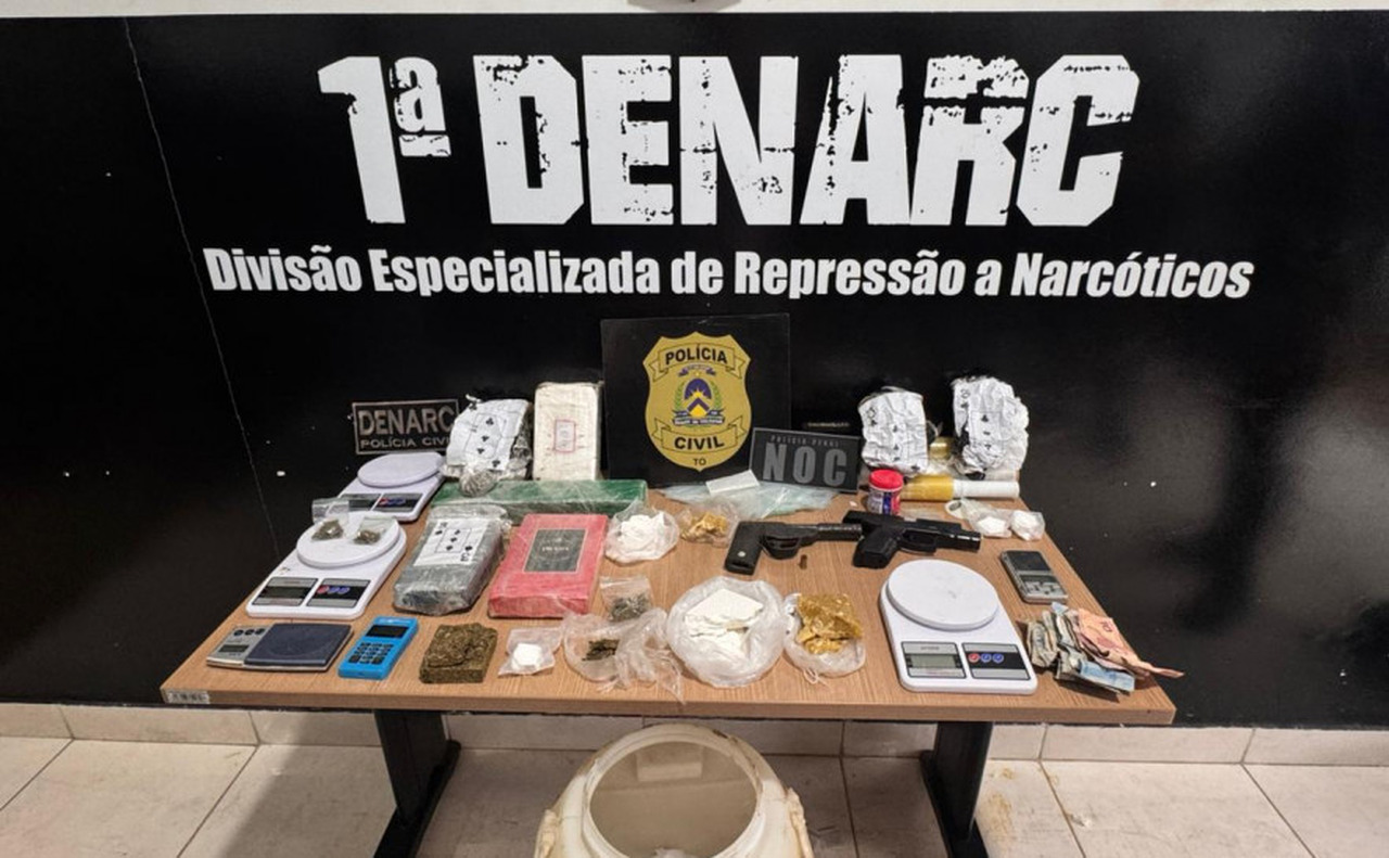 Polícia Civil apreende mais de 5kg de drogas e prende três pessoas em operação no Jardim Taquari, em Palmas
