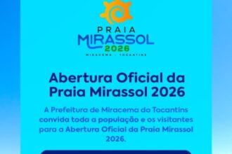 Miracema abre oficialmente a temporada 2026 da Praia Mirassol neste sábado 19 Miracema abre oficialmente a temporada 2026 da Praia Mirassol neste sábado