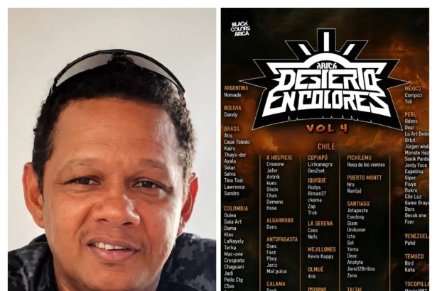 Sandro Rios, grafiteiro referência no Tocantins, representa o Brasil em festival internacional no Chile