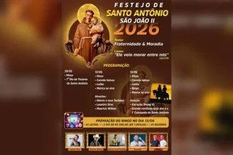 Festejo de Santo Antônio começa nesta sexta-feira na região de São João II com shows, leilão e bingo
