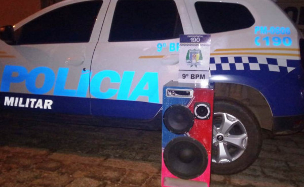 PM apreende equipamento de som por perturbação sonora em Axixá