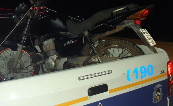 Em Palmas, Polícia Militar recupera duas motos furtadas e prende um suspeito em flagrante
