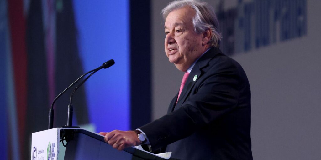 Guterres pede a líderes que reforcem promessas climáticas