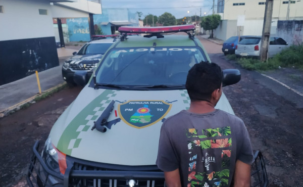 Polícia Militar prende homem por porte ilegal de arma de fogo em Guaraí